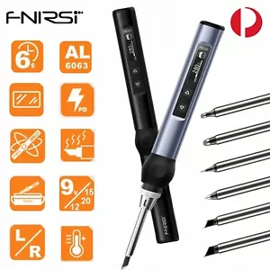 FNIRSI HS01 Smart Electric Soldering Iron PD65W Adjustable Constant Temperature - Picture 1 of 16