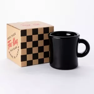 Fire-King Extra Heavy Mug Black Made in Japan - Picture 1 of 14