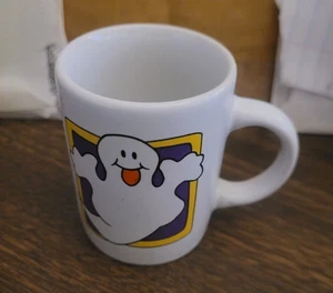 Vintage MINI Halloween Ghost Holiday Ceramic Coffee Mug 2.5" 2001 - J.I.I. - Picture 1 of 7