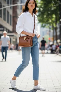 MICHAEL KORS Damen HAMILTON Small Travel Messenger, Umhängetasche Suntan - Bild 1 von 11