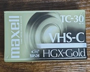 Maxell TC-30 VHS-C HGX-Gold High Grade Videocassette Camcorder New & Sealed - Picture 1 of 3