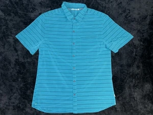 Camicia Cotopaxi Uomo Taglia Large Blu Cambio Stampa Bottoni Performance Minerale - Foto 1 di 10