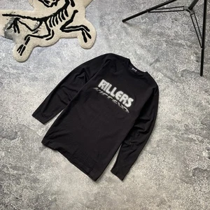 Vintage The Killers Big Logo Black Rock Band Longsleeve Size M - Picture 1 of 5