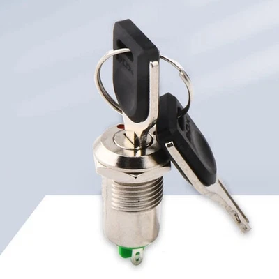 Interruptor de llave electrónico, 2 posiciones, interruptor de bloqueo de cilindro de 12 mm, - Imagen 1 de 4