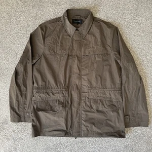 Jaegar Men’s Lightweight Brown Zip Up Jacket Size Large Summer Jacket - Picture 1 of 10