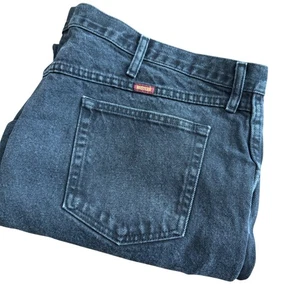 Rustler Mens Black Denim Jeans Size 48x30 Classic Fit Straight Leg Pants - Picture 1 of 8