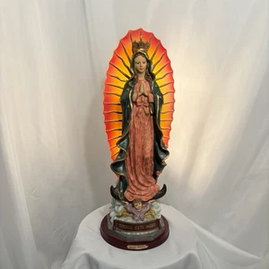 Yanglin Catholic Lady Guadalupe Saint Lighted Statue Figurine 20 Inches Religion - Picture 1 of 10