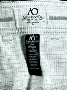 Neu! Anderson Ord Solution Golfhose - schwarz -34 S - grau - Stretch Ripstop - 125 $ - Bild 1 von 9