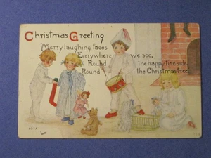 Geprägte Weihnachtspostkarte - "Weihnachtsgruß" - unbespielt mit Schrift. - Bild 1 von 6