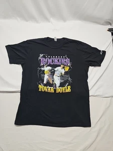 Colorado Rockies Ezequiel Tovar Brenton Doyle Gold XL ShirtSGA 4/5/25 promo - Picture 1 of 11