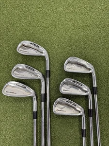 TAYLORMADE SLDR IRONS. 5-PW. RIGHT HANDED. KBS TOUR STIFF STEEL SHAFTS - Picture 1 of 8