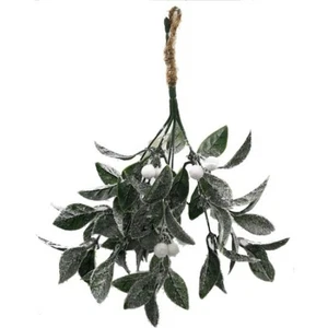 Mistelstrauch zum Aufhängen grün & weiß 33 cm 2er Pack - Bild 1 von 1