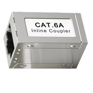 RJ45 Female to Female CAT6A Shielded Coupler Inline Ethernet Coupler1316 - Afbeelding 1 van 8