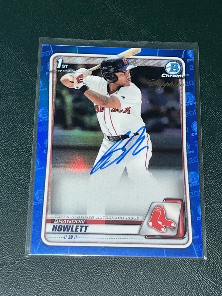 2020 Bowman Chrome SAPPHIRE Brandon Howlett AUTOGRAPH - Image 1 of 1