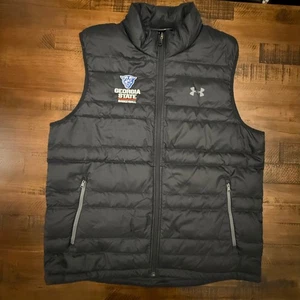 Under Armour Georgia State Basketball Puffer Vest Uomo Nero XL - Foto 1 di 3