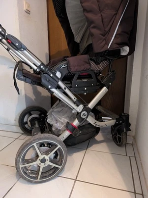 Hartan Topline S Braun Punkte Kombikinderwagen Sportwagen Buggy Kinderwagen - Bild 1 von 4