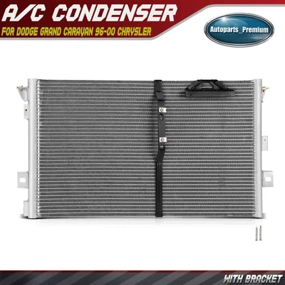 Condensador de aire acondicionado con soporte para Dodge Grand Caravan 96-00 Chrysler Town & Country Foto 1 de 4
