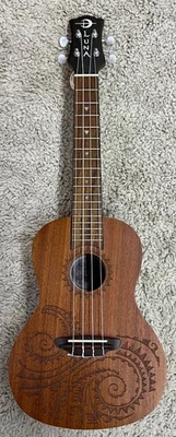 Luna Model UKE TC MAH Tattoo Mahogany Concert Size Acoustic Ukulele with Gig Bag - Image 1 of 4