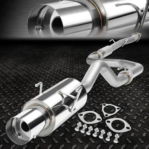 FOR 94-01 ACURA INTEGRA SEDAN LS/RS/GS 4" ROUND MUFFLER TIP CATBACK EXHAUST - Picture 1 of 6