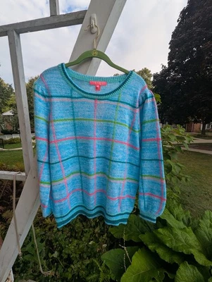 Nuevo Suéter Con Etiquetas Lilly Pulitzer Con Rayas Brillantes Para Mujer Talla XL Foto 1 de 4