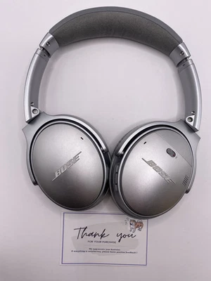 BOSE QuietComfort 35 Wireless Headphones II Silver Noise canceling JAPAN USED - Image 1 of 4
