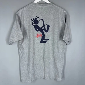 VINTAGE 1990S 90S STUSSY INTL INTERNATIONAL OUTDOOR JAZZMAN JAZZ MAN SAXOPHONE L - Bild 1 von 6