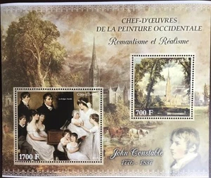 Costa d'Avorio 2013 Constable Dipinti Minifoglio MNH - Foto 1 di 1