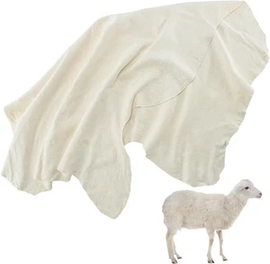 Panno Camoscio per Auto - Pulizia Pelle di Pecora 23,6"x35,4", Beige - Foto 1 di 7