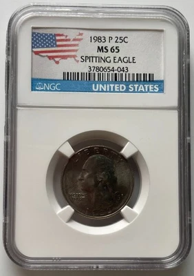 1983-P MS65 Washington Quarter Spitting Eagle - Image 1 of 2