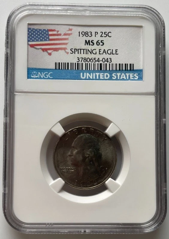 1983-P MS65 Washington Quarter Spitting Eagle - Image 1 of 2