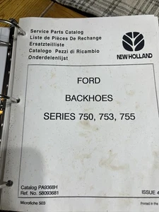 Ford New Holland Industrial 3-Zylinder Baggerlader 750, 753, 755, Teilehandbuch  - Bild 1 von 5