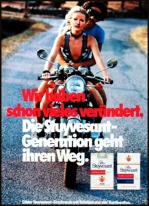 Peter Stuyvesant und Honda CB 750 F Four, originale Werbung aus 1975 - Bild 1 von 1
