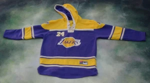 Vintage Nike NBA Los Angeles Lakers Kobe Bryant #24 Hockey Style Jersey Size XL. - Picture 1 of 7