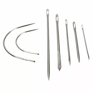 7 tlg Nähnadeln Nadeln Set Edelstahl für Polster Leder Segel Teppich Sack - Picture 1 of 3