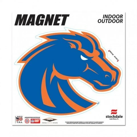 Boise State Broncos Magnet Outdoor Rated Vinyl Auto Fridge NCAA College Fan Team Cover
