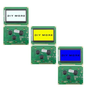 5V 12864 LCD Display Module 128*64 Dots Graphic Matrix Yellow White Blue Display - Picture 1 of 15