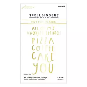 Spellbinders Glimmer Hot Foil Plate - All Of My Favorite Things (From Cardfront - Picture 1 of 3