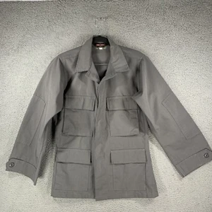 Tru-Spec Tactical Dress Shirt Gray Utility Military Ripstop Mens Size XS Short - Picture 1 of 11