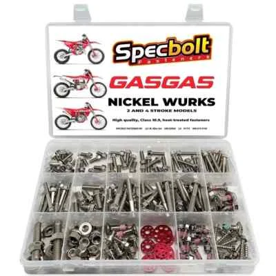 Комплект болтов GasGas 2 и 4 такта MX никелевые вурки MC125 MC250 EC125 EC200 EC300 EX250 - Изображение 1 из 4