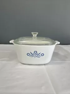 Vintage blaue Kornblume Corning Ware 1-3/4 Quart Kasserolle Topf Schale P-1 3/4-B AH - Bild 1 von 5