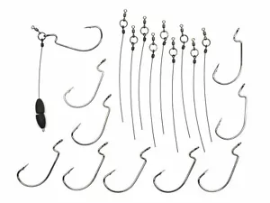 Harmony Fishing Company Punch Shot Rig Kit (10er-Pack, 4/0 EWG Haken, Tokyo Rig) - Bild 1 von 9