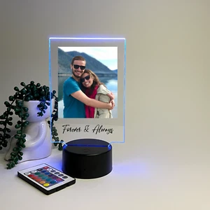 Individuelles Foto Bild personalisiert LED Nachtlicht - Beste Freunde, Valentinstag - Bild 1 von 8