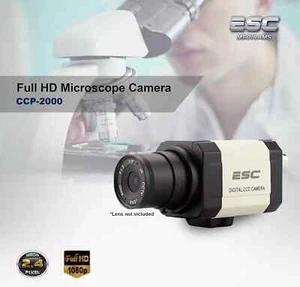 ESC Medicams Microscope Camera Full HD 2.4 MP 1080P C-Mount Adapter (CCP-2000) - Picture 1 of 7
