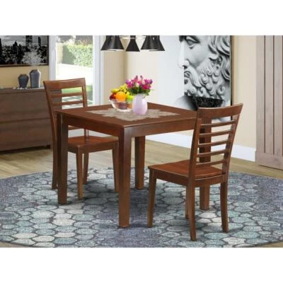 3  PcKitchen  Table  set  with  a  Dining  Table  and  2  Dining  Chairs  in... - Image 1 of 4