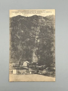 CARTOLINA SALUTI DA GRESSONEY LA TRINITÉ CENTRALE IDROELETTTRICA GABIET - Imagen 1 de 2