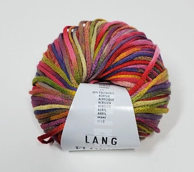 LANG YARNS "FLORIDA" Bright Variegated Cotton Acrylic 80 m Ball 7902 869. 061 - Image 1 of 3