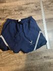 US Air Force PT Shorts Mens M Blue Military Reflective Lightweight Liner