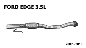 Fit 2007 To 2010 Ford Edge/ 2007 To 2010 Lincoln MKX 3.5L Intermediate Flex Pipe - Picture 1 of 3