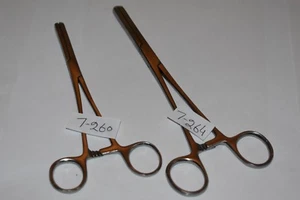 SET OF 2 PCS FERGUSON ANGIOTRIBE FORCEPS  STRAIGHT 6-1/2" + 7-1/2"  - Picture 1 of 1