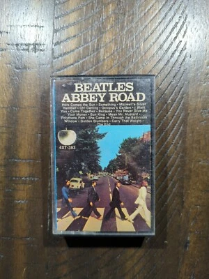 The Beatles - Abbey Road - White Apple 4XT-383 Cassette Tape- Apple Records RARE - Image 1 of 4